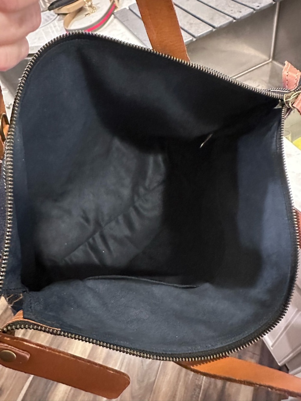 NWOT Parker Thatch Denim Charlie Bag - Picture 8 of 8